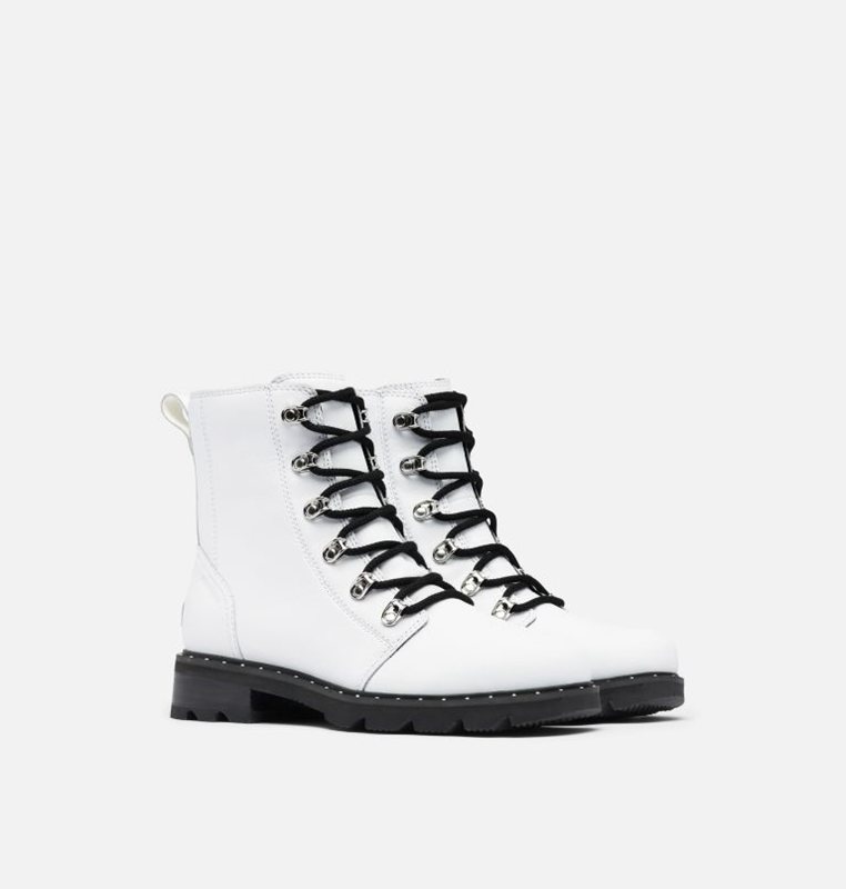 Sorel Dam Gummistövlar Vita - Lennox™ Lace Mid - IJT-487326